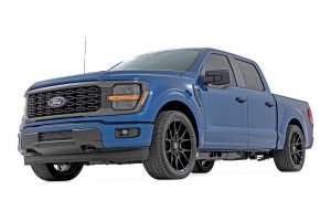 Ford F-150 Lowering Kit - Front + Rear - Rough Country - M1, 2 in Front Drop / 4 in Rear Drop, Front Struts + Rear Shocks - 4WD - '15-'25
